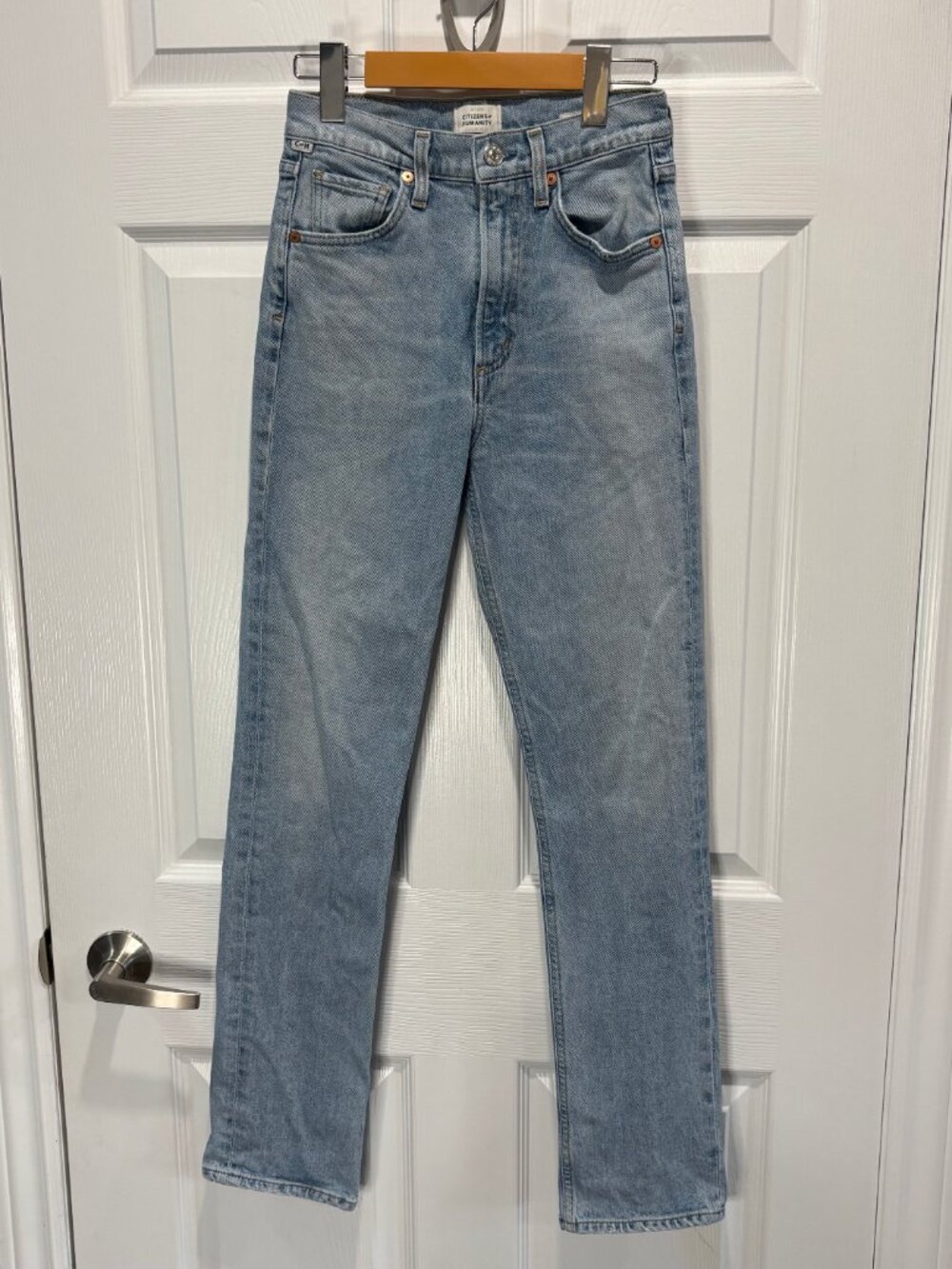 Citizens of Humanity Daphne High Rise Stovepipe Jeans, Grappa, Size 24